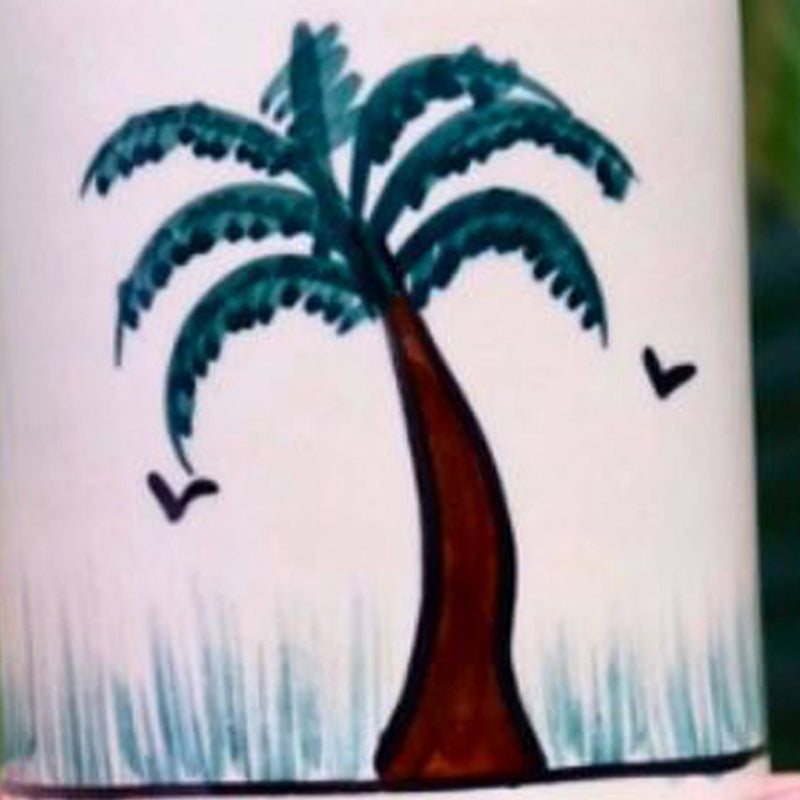 Amerigo Palm Ceramic Toothbrush Holder media 3