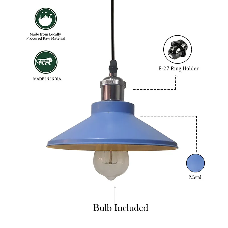 Stellara Metal Ceiling Lamp - Blue media 5