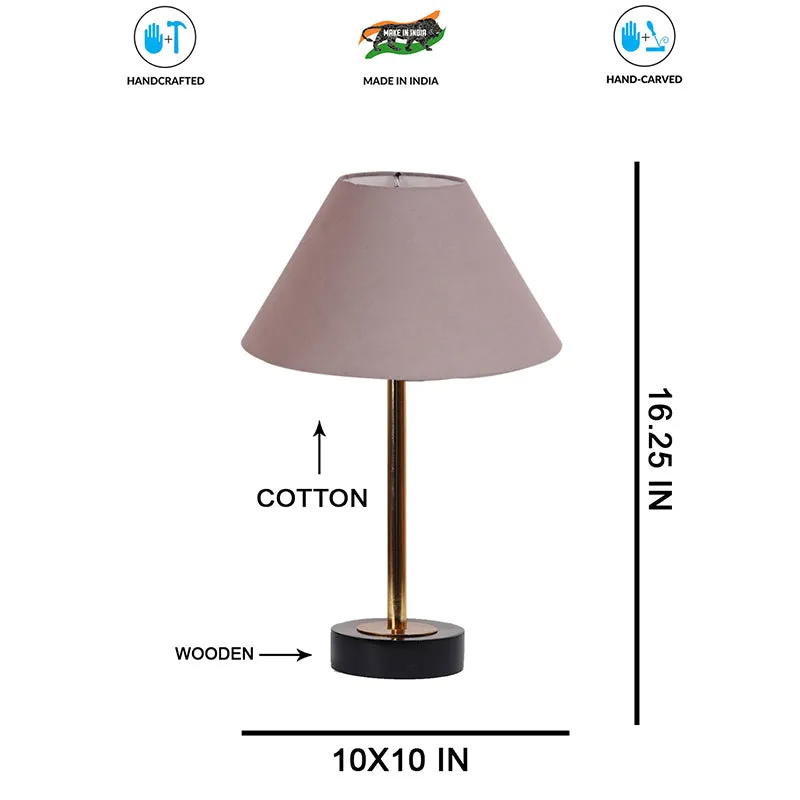 Cotin II Rodin Wooden Table Lamp - Grey,Gold,Black media 7