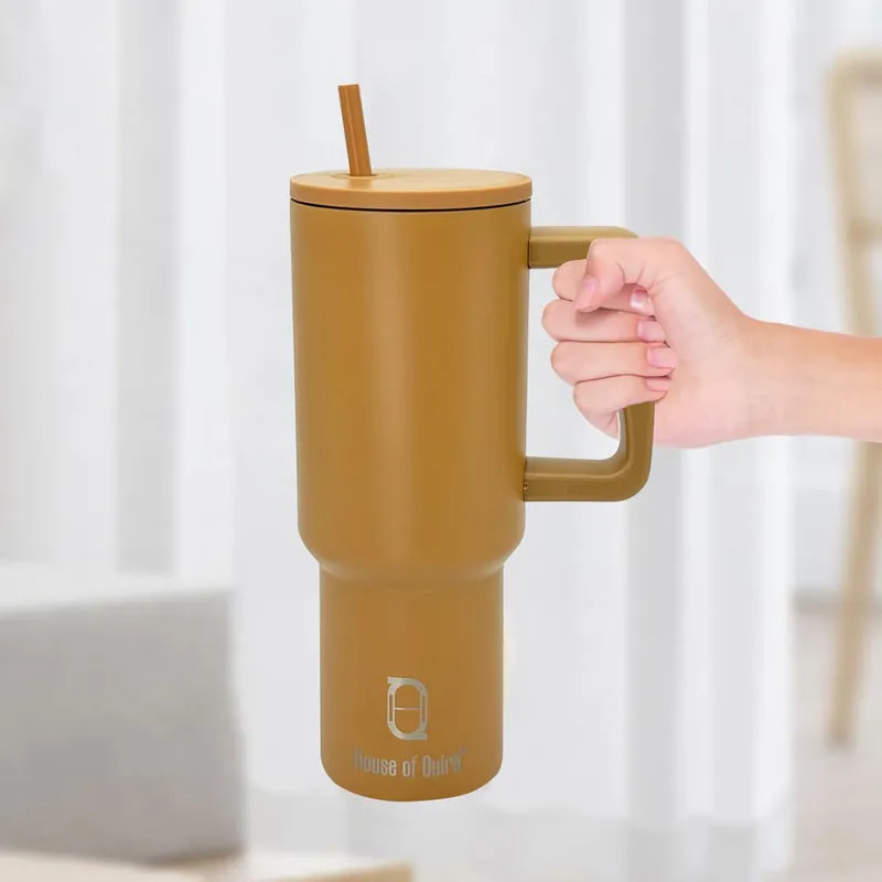 Hydra Boost Stainless Steel Tumbler (1200 ML) - Brown media 1