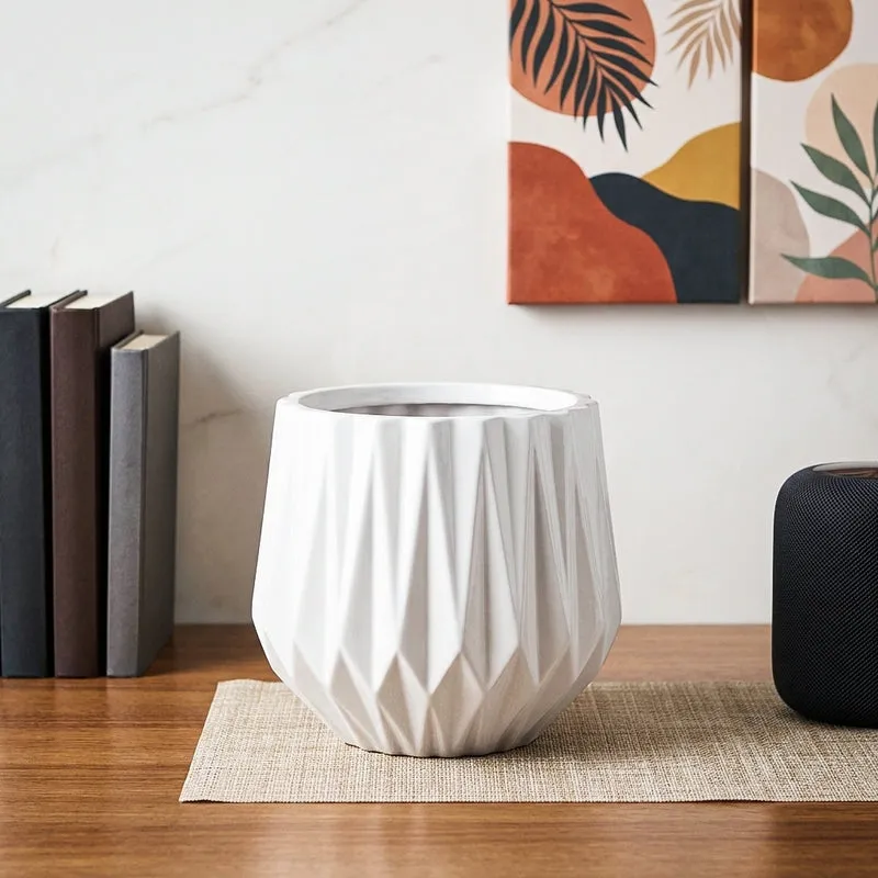 Ugaoo Precious Horcrux Ceramic Pot - White media 1