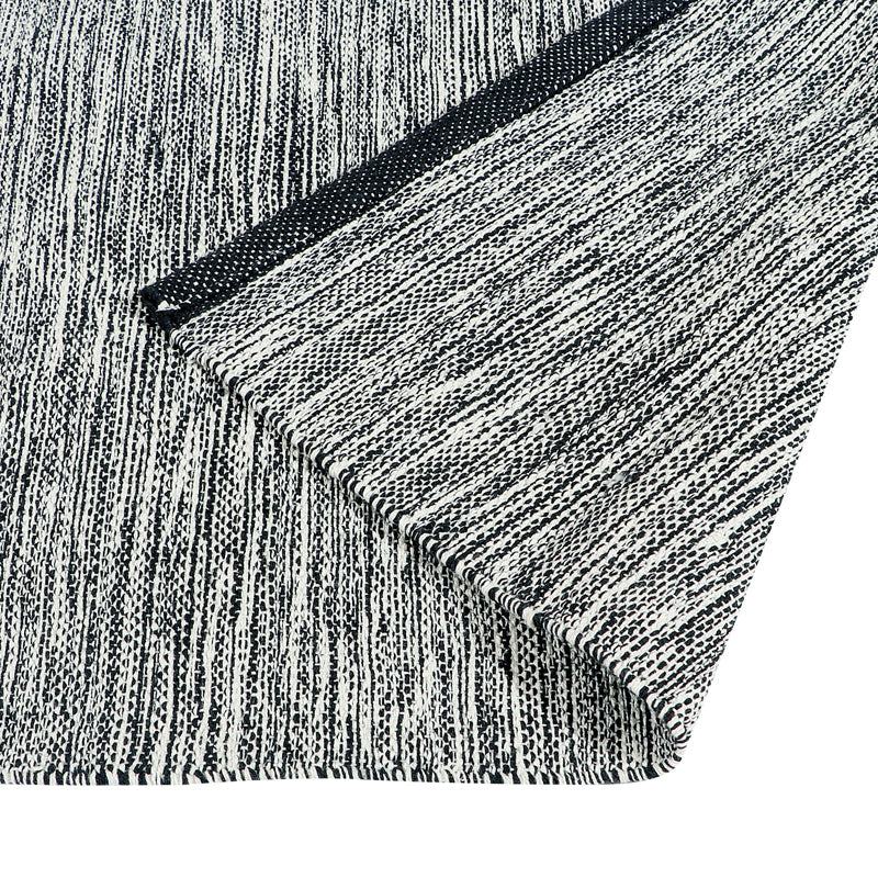Artivine Cotton Runner Rug - Charcoal media 4