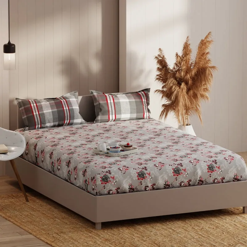 Soflora Microfiber Fitted Microfiber Bedsheet - 135 GSM media 4
