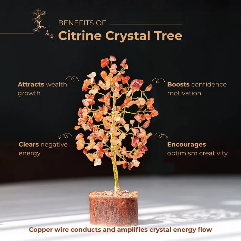 Energizing Carnelian Gemstone Tree Decorative Showpiece media 8