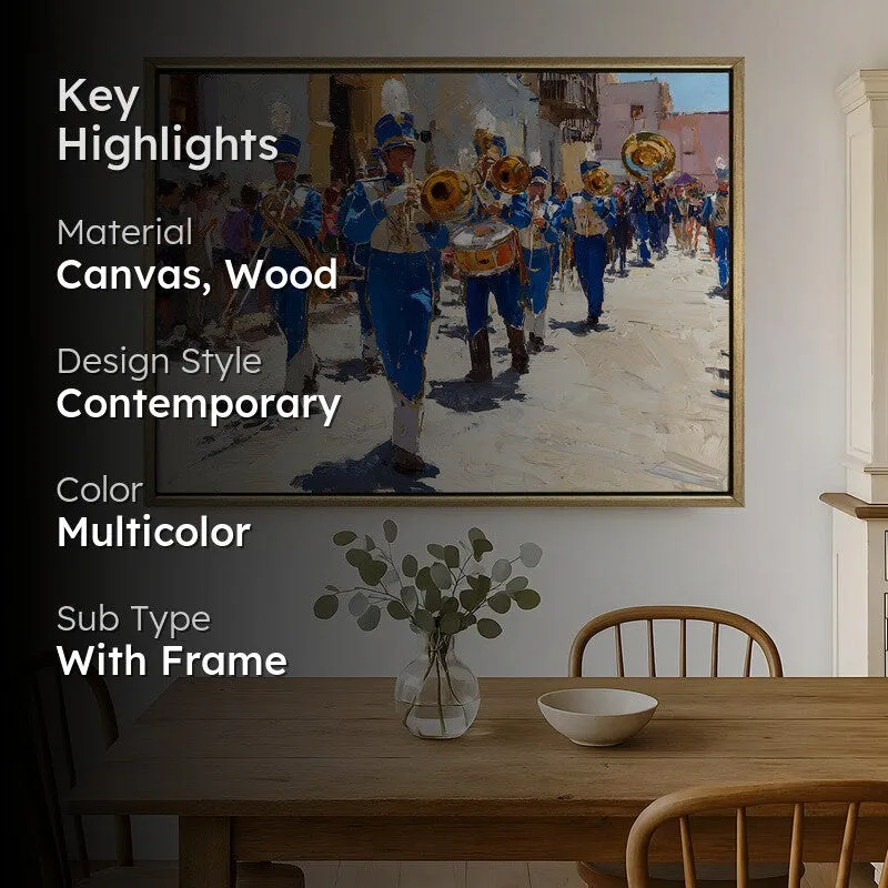 Parade Beats Canvas Wall Painting With Frame media 2