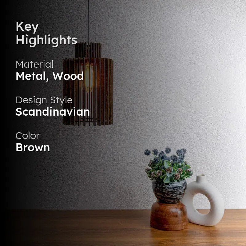 Faye Wooden Ceiling Lamp media 2