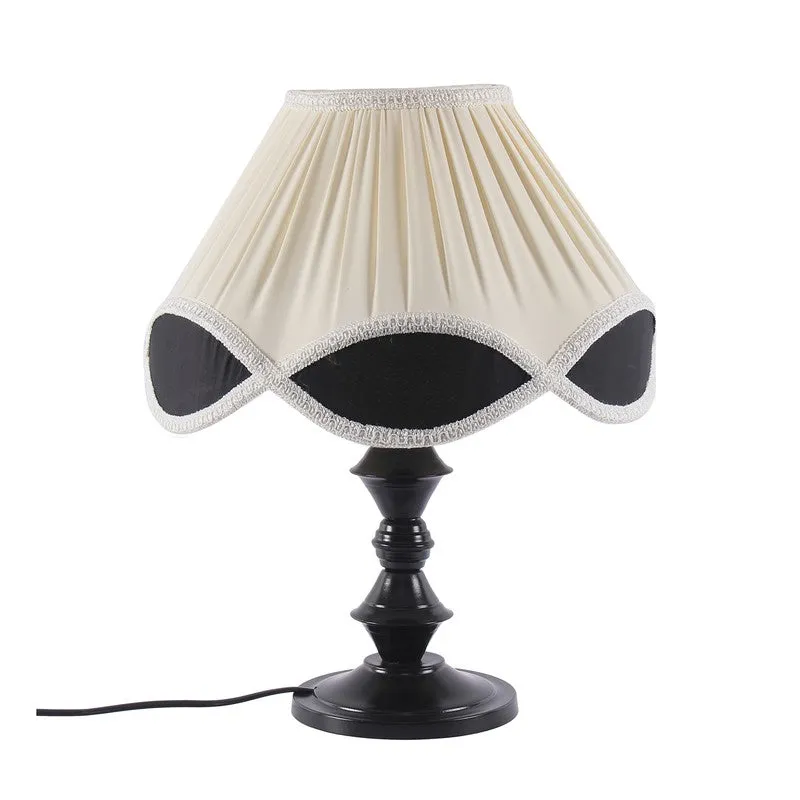Flarexen Cotton Table Lamp With Iron Base - Ivory media 4