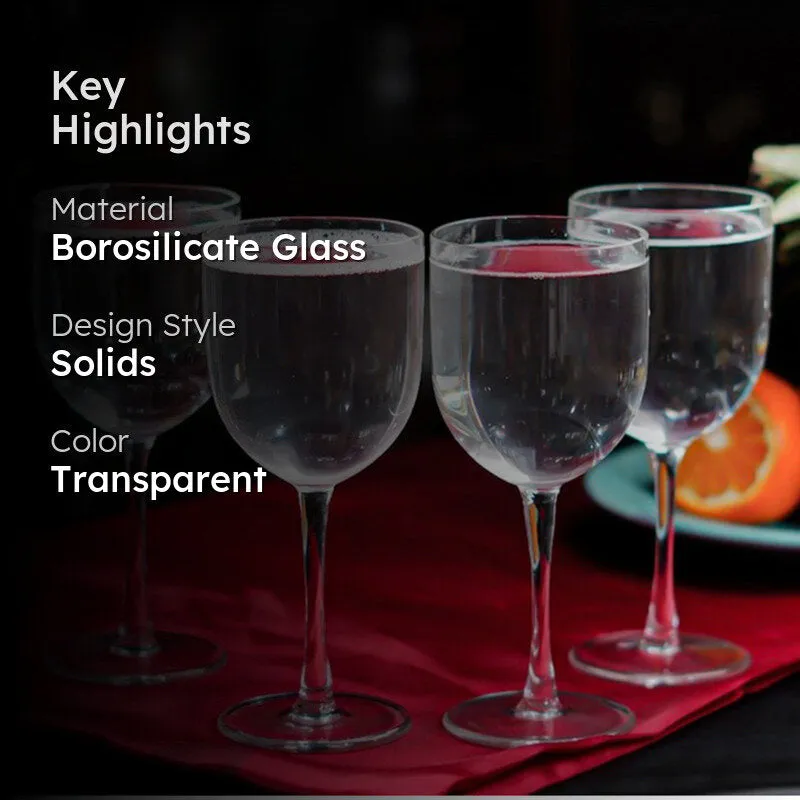 Vintage Scarlet Wine Glasses(300 mL) - Set Of Four media 2