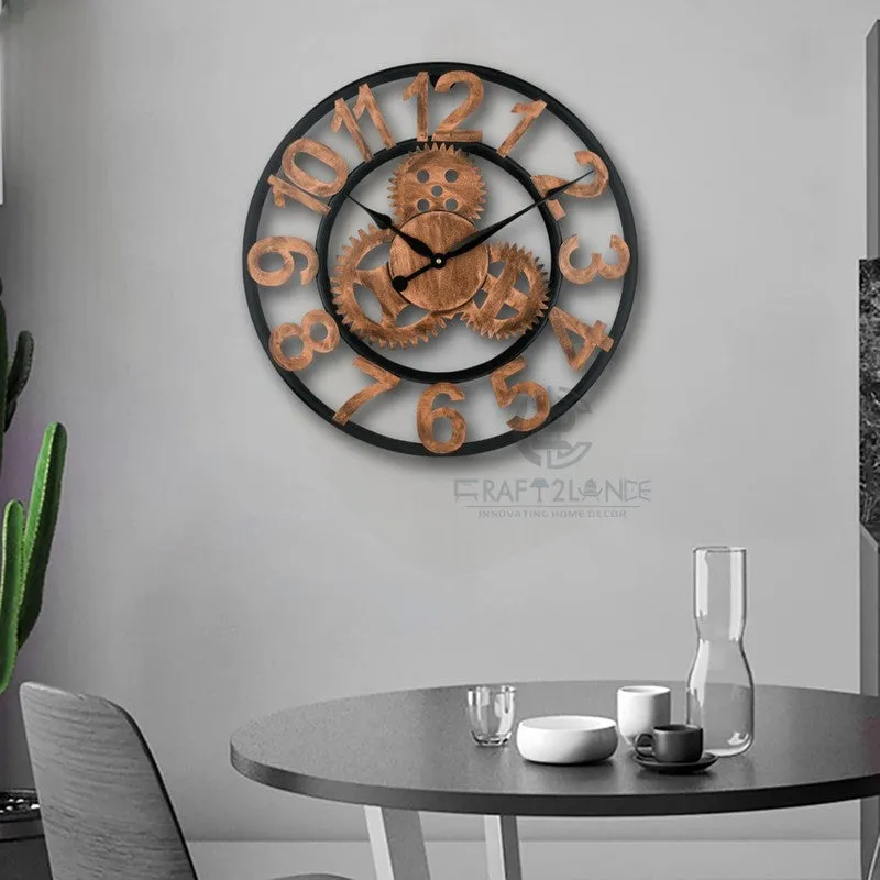Pulses Silent Wall Clock - Bronze media 4
