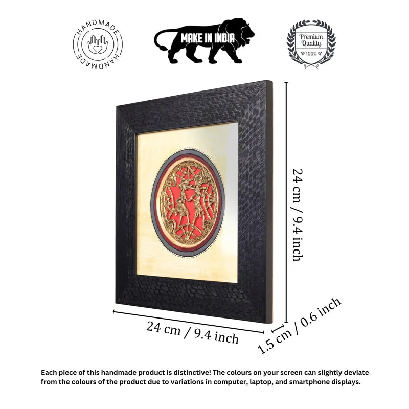 Ethnic Brass Handicraft Wooden Wall Accent media 6