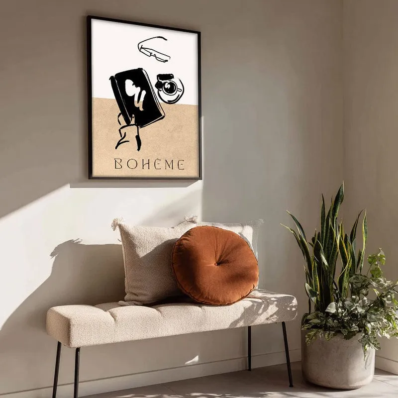 Boheme Ritual Canvas Wall Painting With Black Frame media 4