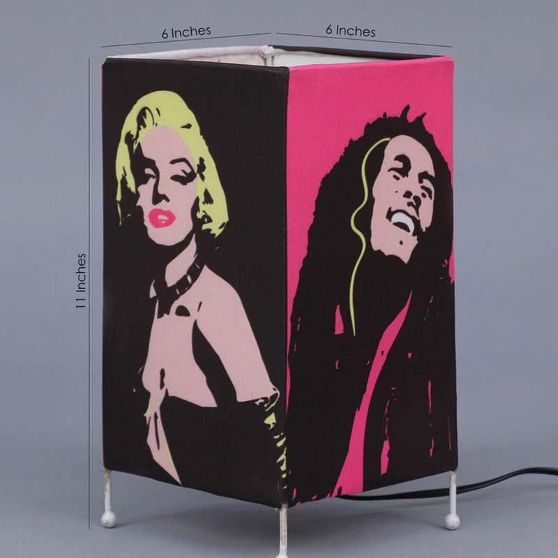 Take Me Back Fabric Table Lamp - Multicolor media 6