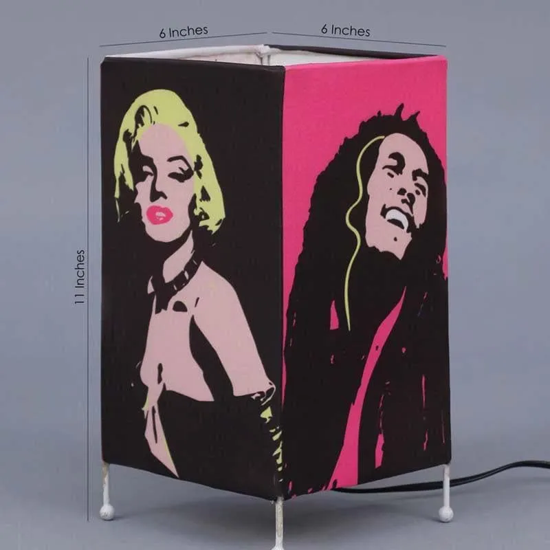 Take Me Back Fabric Table Lamp - Multicolor media 6