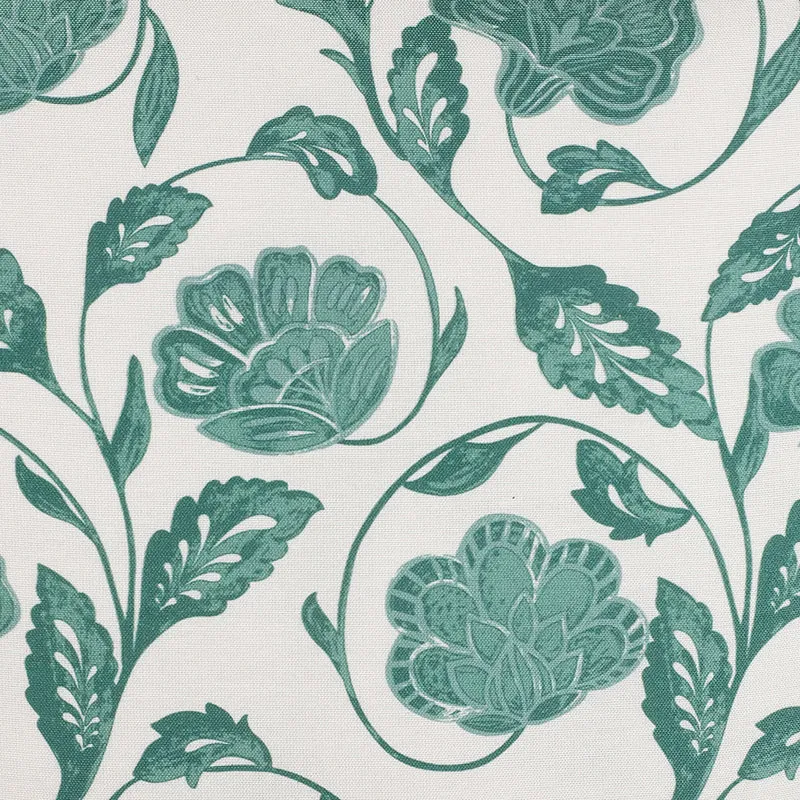 Flora Twine Printed Cushion Cover (Green) - Set Of Two media 5