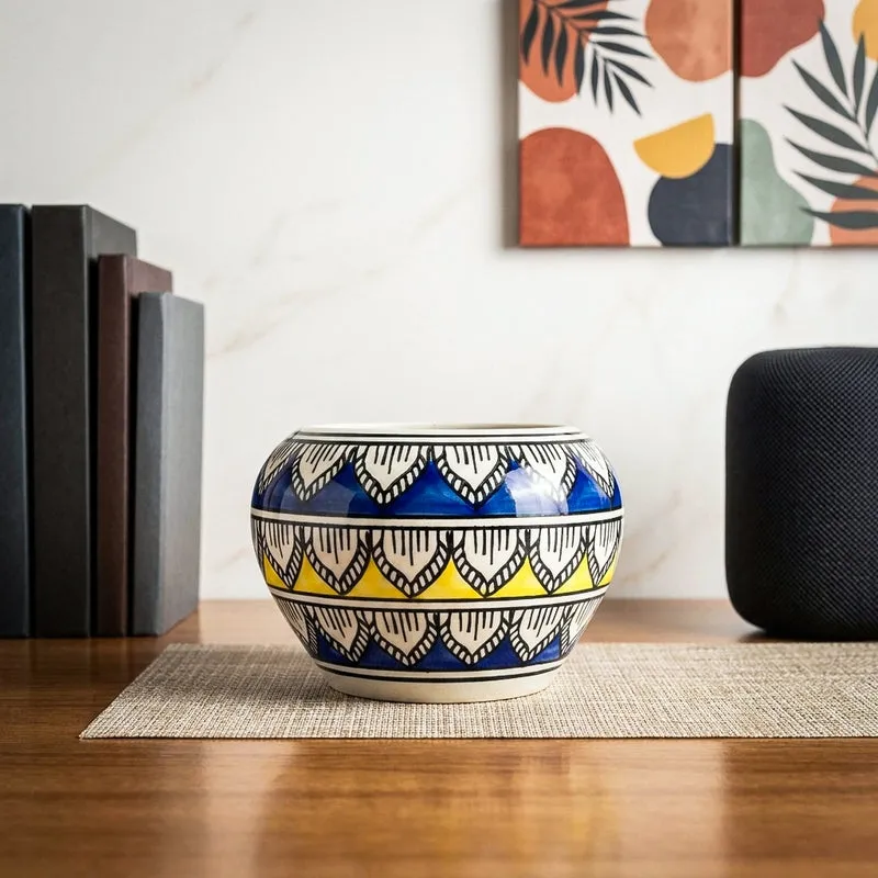 Navya Ethnic Planter - Blue media 1