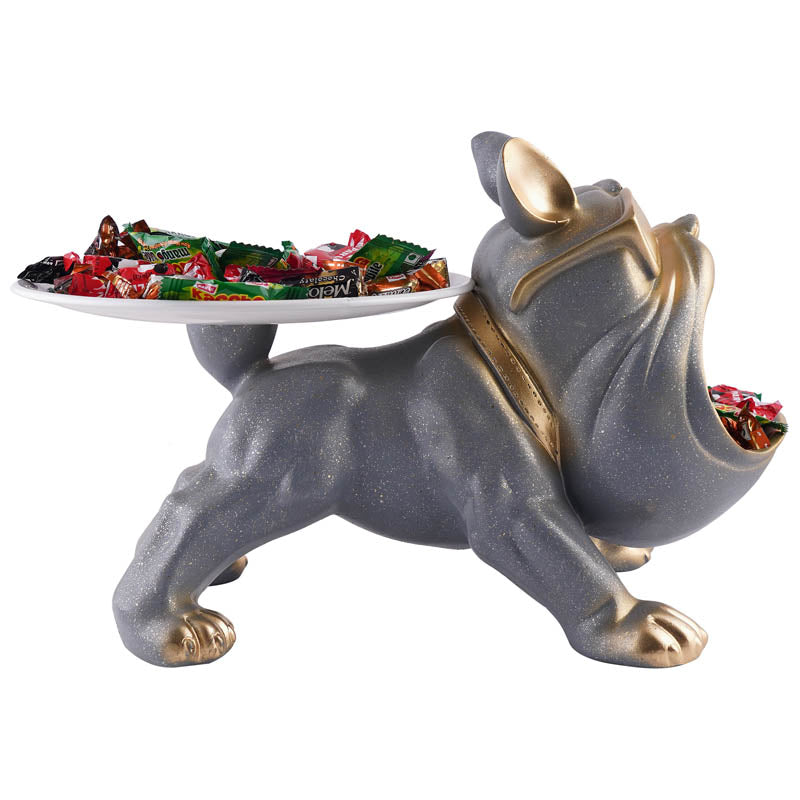 The Posh Pup Painted Polyresin Show Piece - Grey media 3