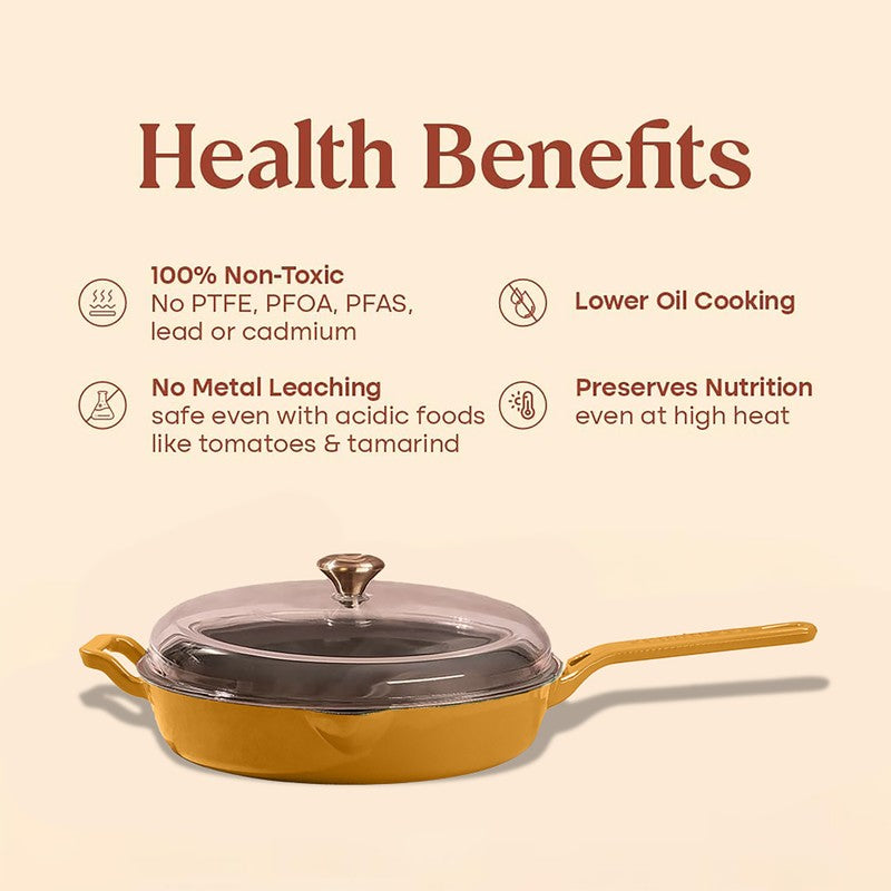 Cumin Co Enamel  Cast Iron Frying Pan - 1900 mL media 7
