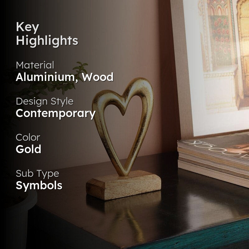 Heart Halo Showpiece - Gold media 2