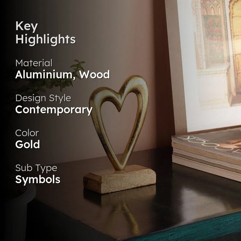 Heart Halo Showpiece - Gold media 2
