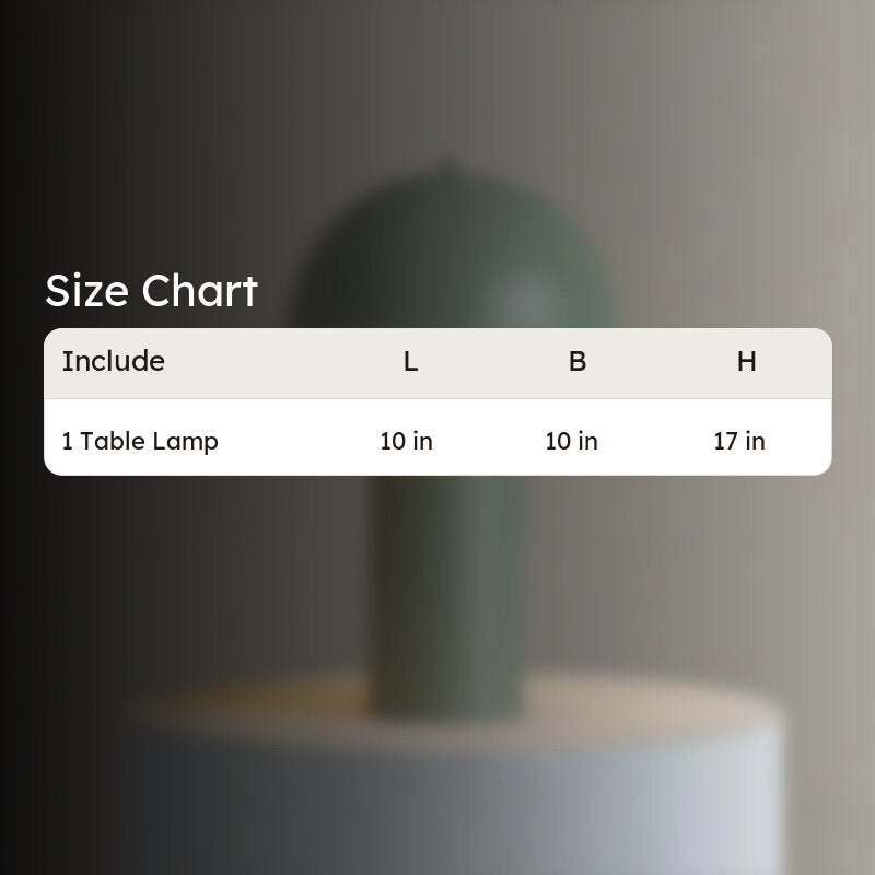 Fig Living Cone Pagen Metal Table Lamp - Blue media 8