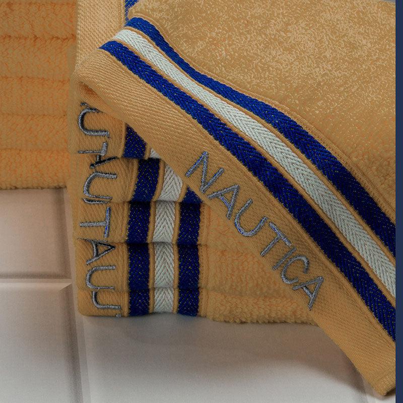 Nautica Dove Down Cotton Face Towel (Beige) - Set Of Twelve media 3