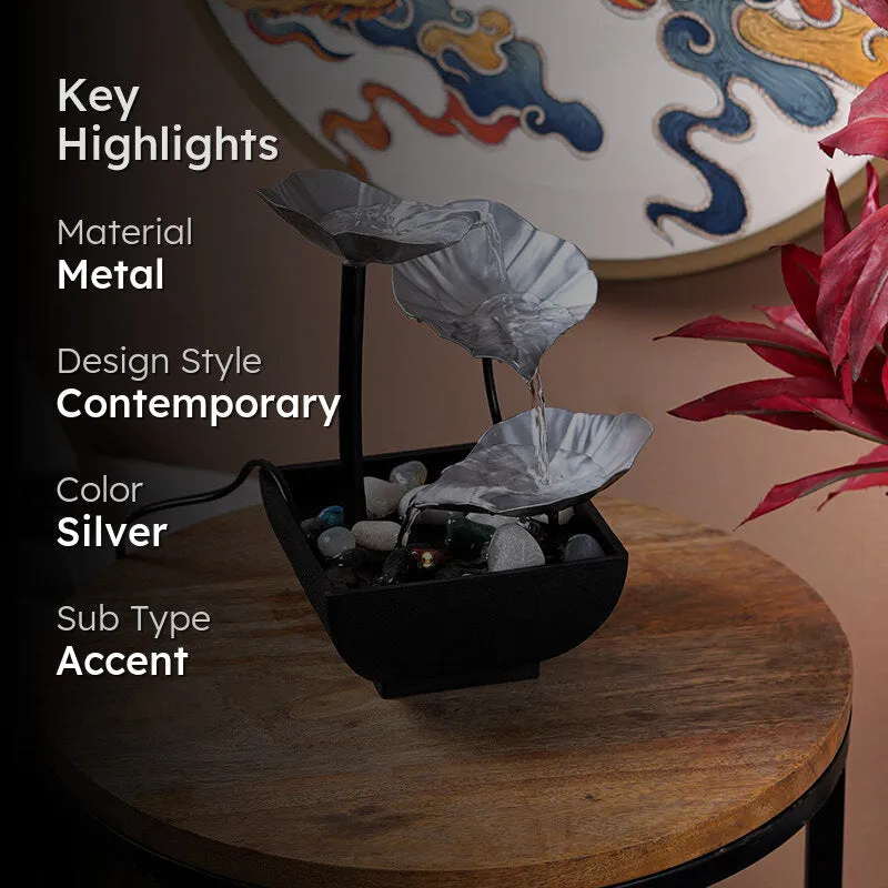 Lily Flow Table Top Fountain - Silver media 2