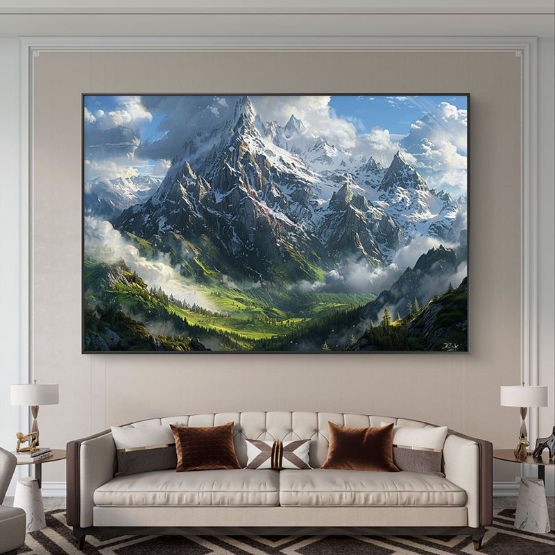 Alpine Majesty Canvas Wall Painting media 4
