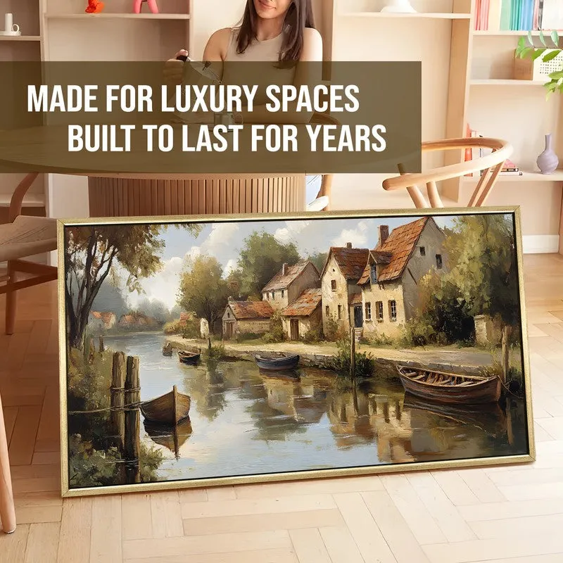 Gentle Passage Canvas Wall Painting With Frame media 5
