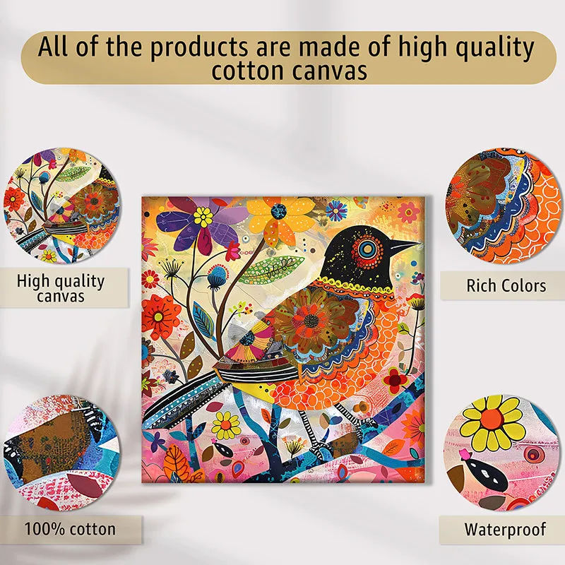 Vibrant Birds I Wall Art - Set Of Four media 4