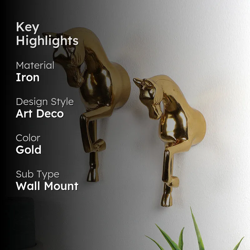 Stallion Gallop Iron Wall Accent - Set Of Two media 2