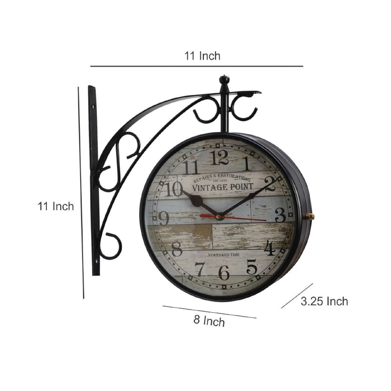 Abstract Double Sided Station Clock media 5