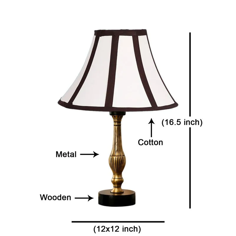 Aurelo Ero Wooden Table Lamp - White media 8