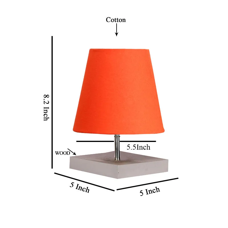 Alsa Fabric Table Lamp - Orange,EWhite media 5