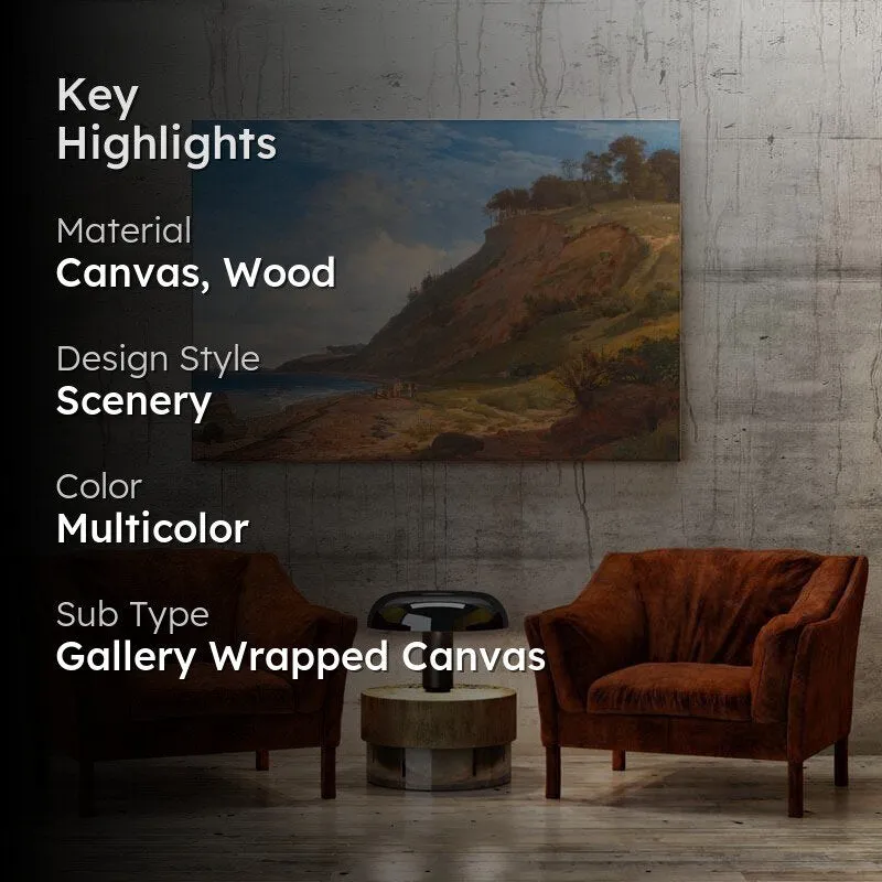 A Danish Coast Canvas Painting - Roskilde Fjord - Gallery Wrap media 2