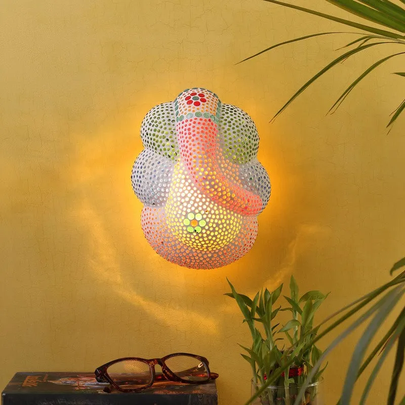 Shrivanta Aura Ganesha Glass Wall Lamp - Multicolor media 1