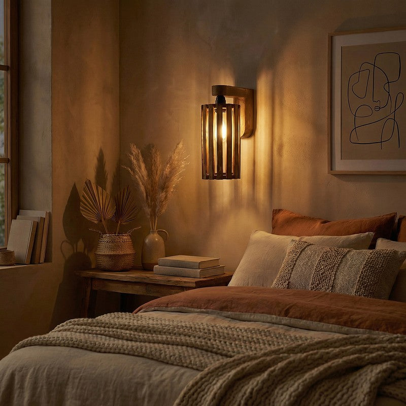 Novus Wooden Wall Lamp media 3