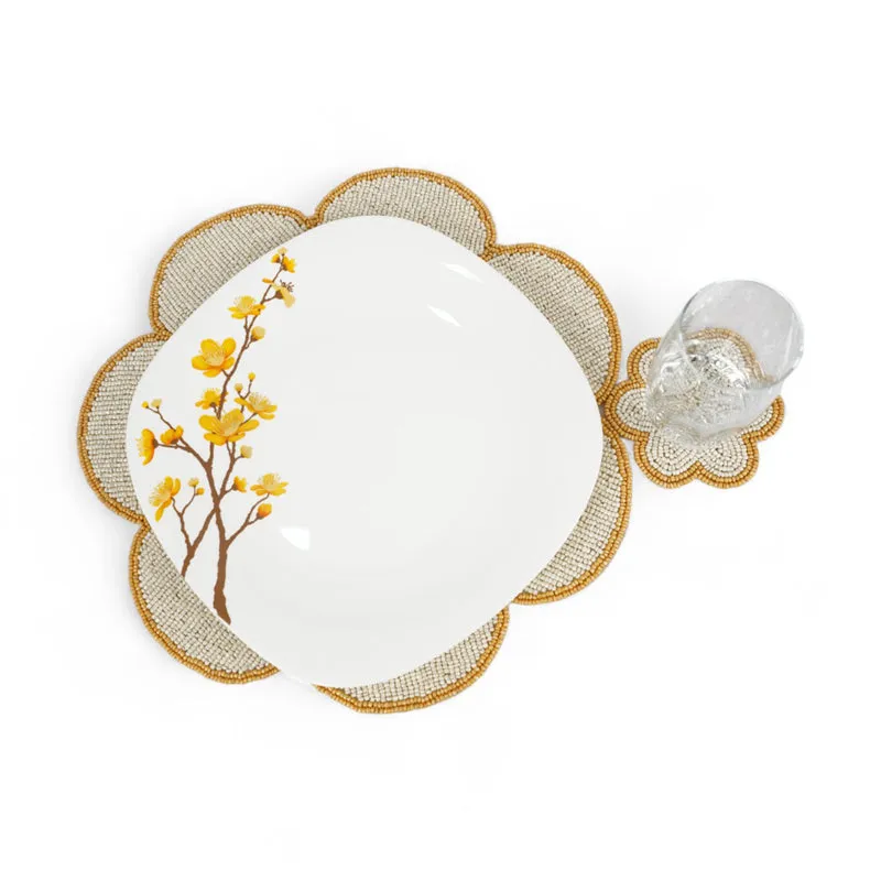 Fiora Beaded Table Mat - Set Of Two media 4