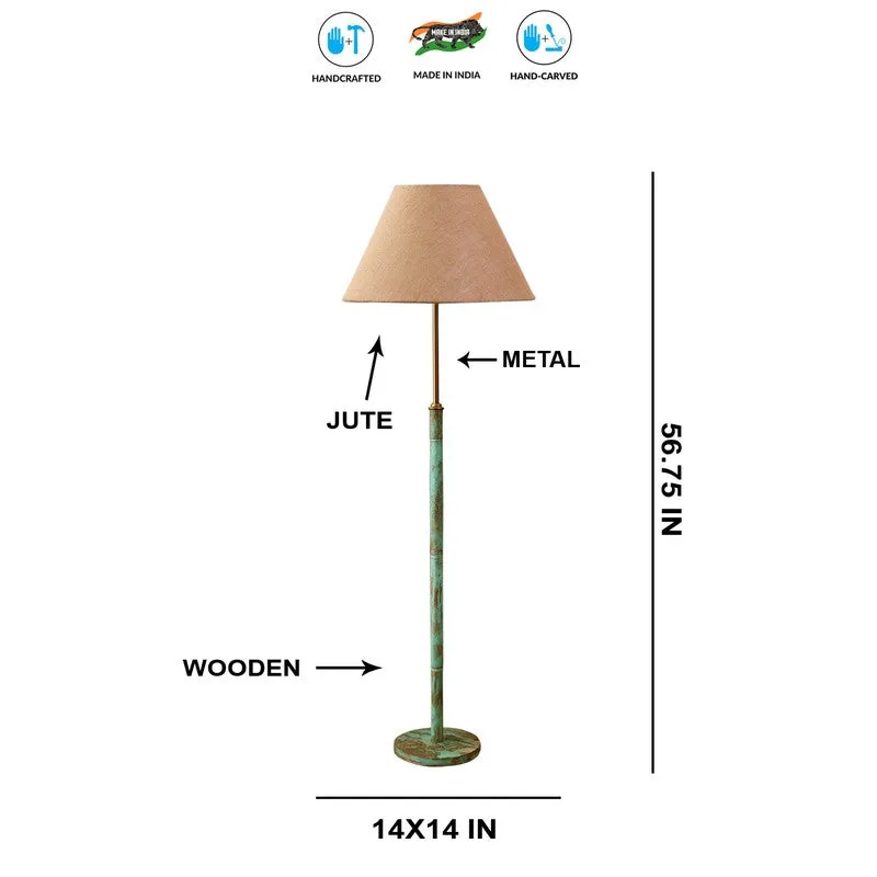 Drift Wooden Floor Lamp - Beige media 8
