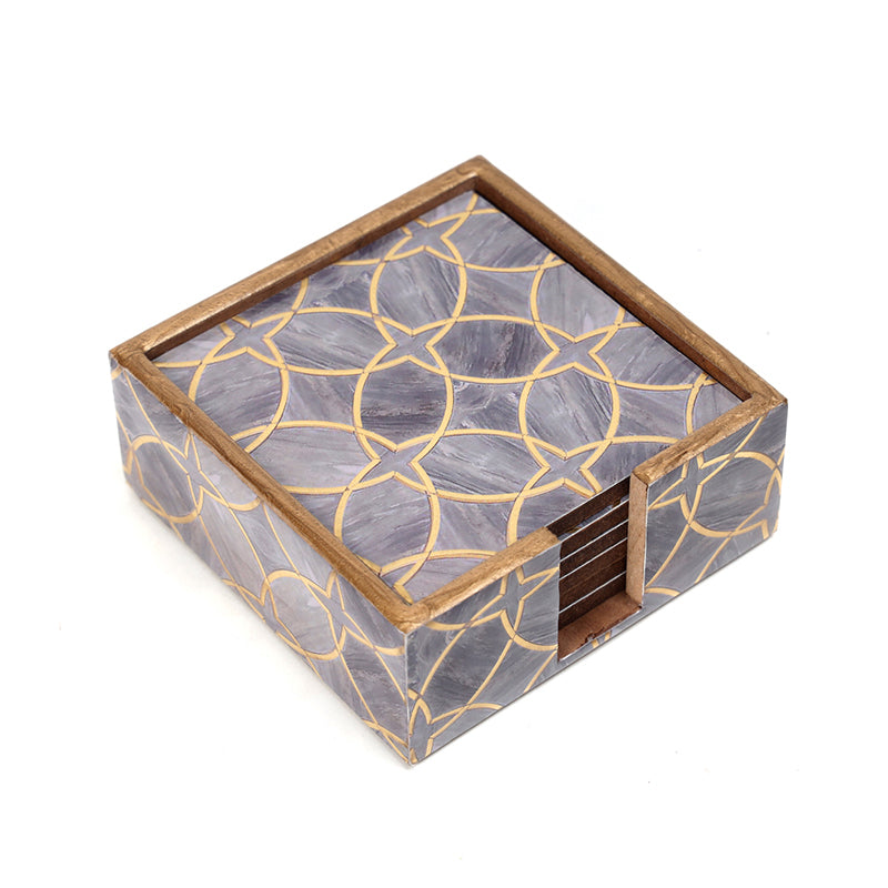 Patterned Muse Coaster - Seven Piece Set media 3