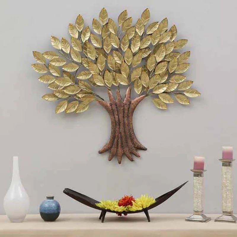 Aurum Botania Tree Iron Wall Accent media 1