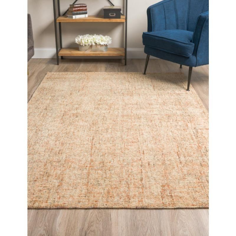 Handloom Hand Tufted Harmony Wool Rug - Brown & Orange media 3