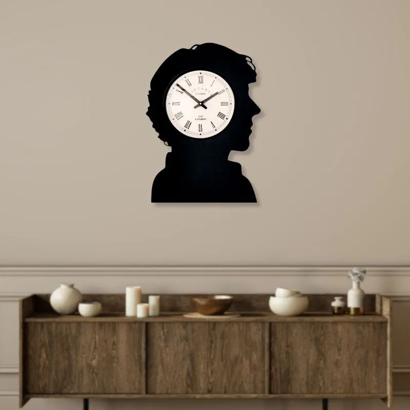 Shadowtime Steel Analog Wall Clock - Black media 3