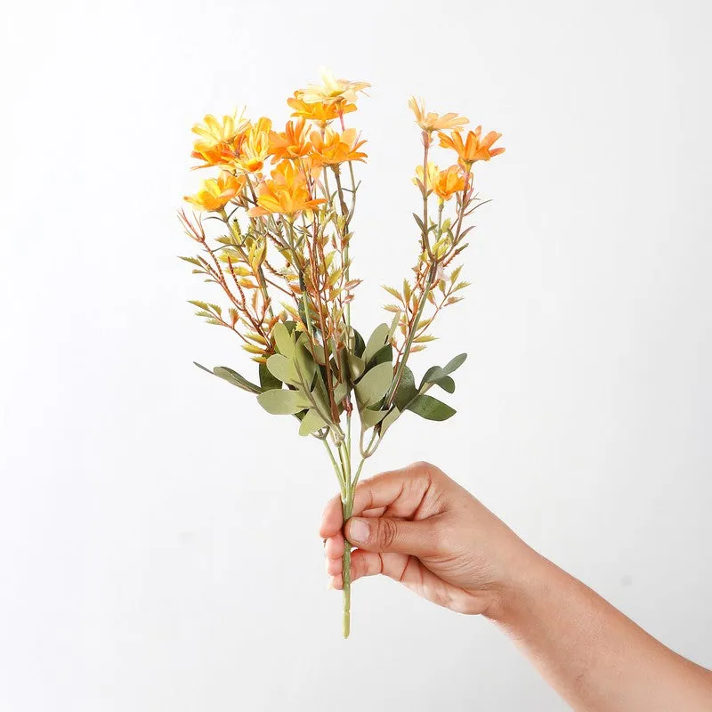Autumn Daisy Artificial Flowers - Orange media 3