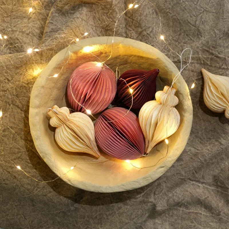 Fig Living Christmas Ornaments (Festive Red) (Pack Of Three) - Set Of Three media 5