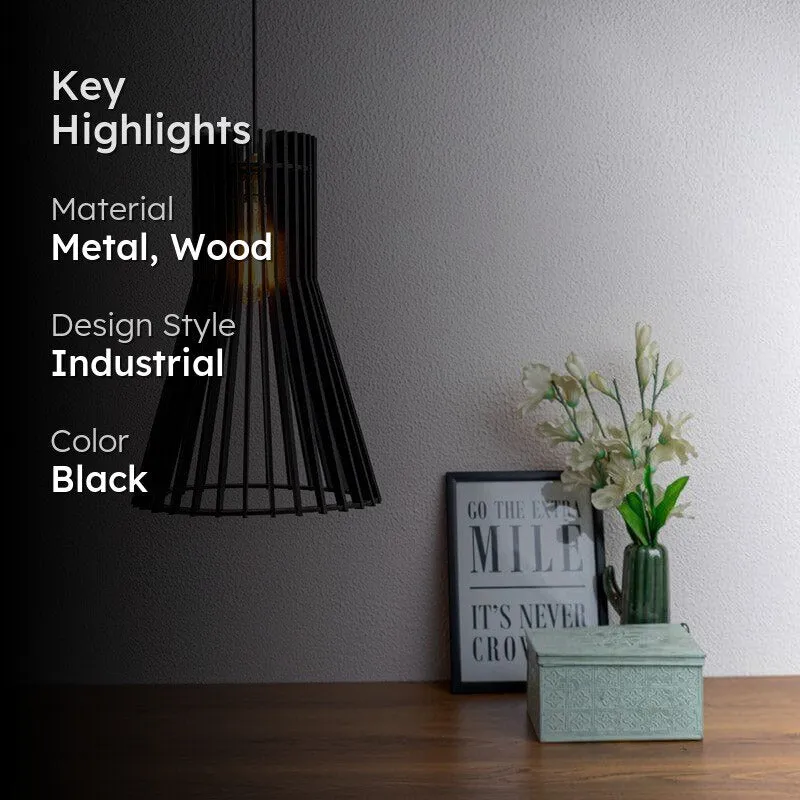 Abvel Wooden Ceiling Lamp media 2