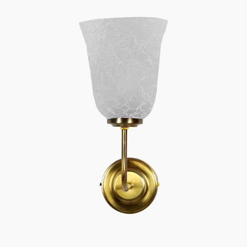 Crystal Bloom Golden Base Glass Wall Lamp media 6