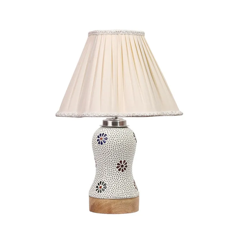 Espera Pleated Wooden Table Lamp - Multicolor media 5