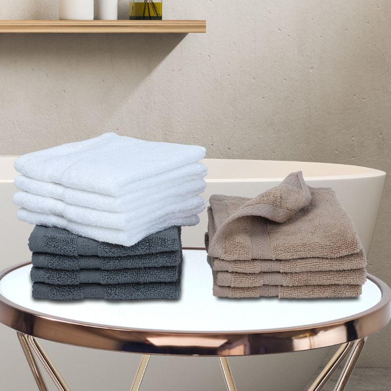 Serene Miorah Face Towel (Blue,White,Beige) - Set of Twelve