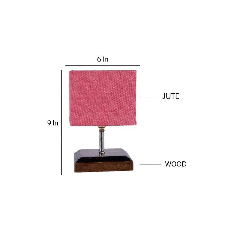 Pinkzie Fabric Table Lamp - Pink,Brown media 7