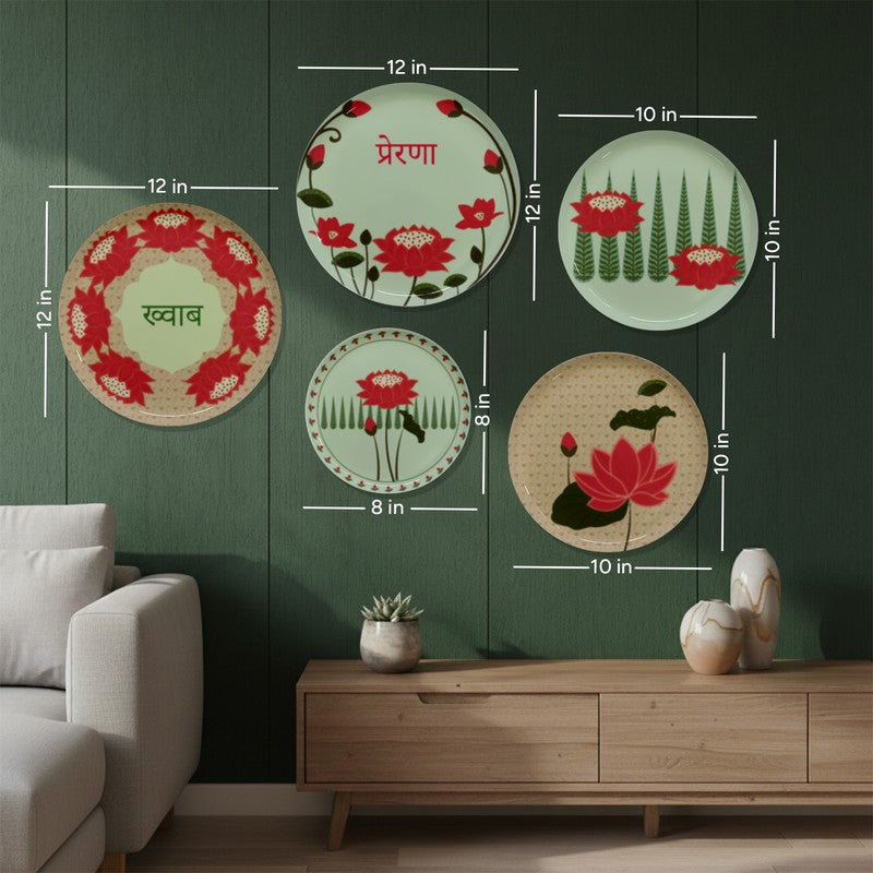 Petal Poetry Metal Wall Plates - Set Of Five media 11